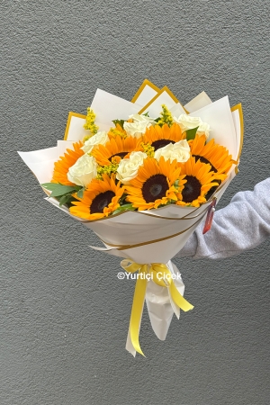 Ay Çiçeği Buketi 3