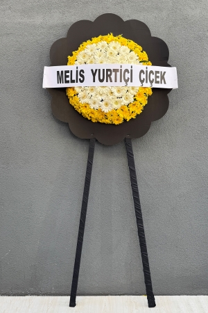 Siyah Grafonlu Cenaze Çelenk Serisi 4